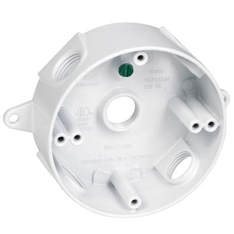 outdoor round junction box|exterior round junction box.